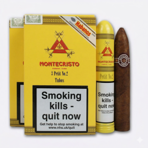 Montecristo Petit No. 2 Tubos Cigar - 2 x Pack of 3 (6) Bundle Deal