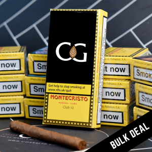 Montecristo Club Cigarillos - 5 x Pack of 10 (50) Bundle Deal