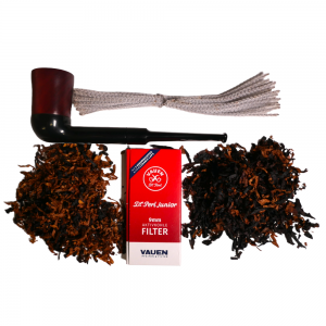 Bens Mr Brog Bosman 26 Straight 9mm Filter Pipe & American Pipe Tobacco Sampler