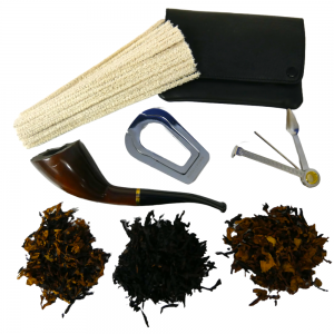Bens Mr Brog Indigo 310 Bent 9mm Filter Fishtail Pipe Premium Pipe Tobacco Sampler