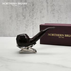 Northern Briars Bruyere Regal Bent Apple Facet 9mm Fishtail Pipe (NB141)