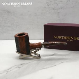 Northern Briars Bruyere Regal G4 Banded Facet Poker 9mm Fishtail Pipe (NB192)