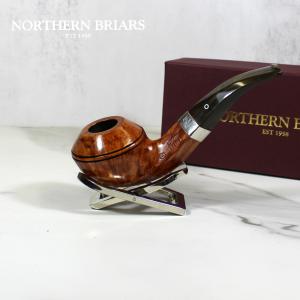 Northern Briars Bruyere Premier G4 Banded Rhodesian 9mm Filter Fishtail Pipe (NB90)