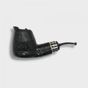 P Jeppesen Boutique gr 4 Smooth Bent Silver Fishtail Pipe (NEER406)