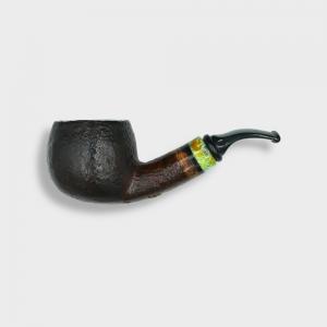 P Jeppesen IDA Handmade gr 3 Rusticated Bent 9mm Filter Fishtail Pipe (NEER421)