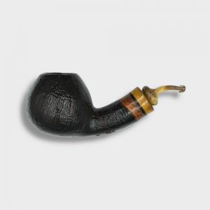 P Jeppesen IDA Handmade gr 3 Rusticated Bent 9mm Filter Fishtail Pipe (NEER435)