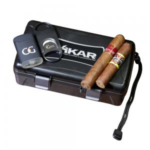 The Carry On Collection Cigar Sampler - 2 Cigars with Travel Case and Accessories