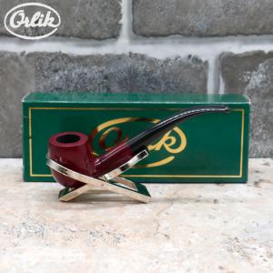 Orlik 3/4 OZ Briar Fishtail Bent Metal Filter Pipe (OR086)