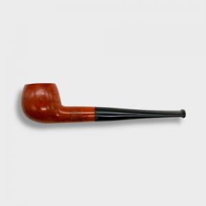 Orlik 3/4 OZ Orange Briar Straight Metal Filter Fishtail Pipe (OR118)