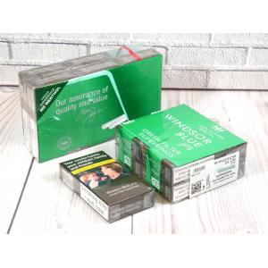 Windsor Blue Green Filter Superkings - 10 Packs of 20 Cigarettes (200)