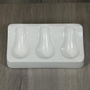 Chacom Ceramic 3 Pipe Stand - White