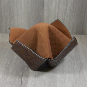 Savinelli Origami Leather Pipe Holder Stand - Brown & Beige