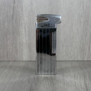 Winjet Soft Flame Flint Pipe Lighter - Silver Lines