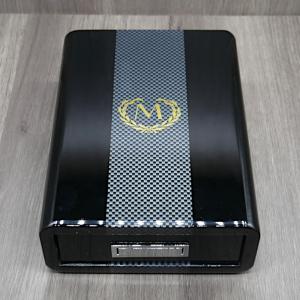 Myon High Lacquered Draw Ashtray Set - Carbon Fibre finish - Black