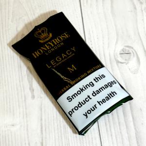 Honeyrose London Legacy M Herbal Smoking Mixture Hand Rolling Tobacco (Tobacco free) 50g Pouch