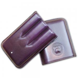 Dunhill Bulldog Cigar Case Robusto - Purple - Fits 3 Cigars
