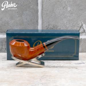 Parker Bruyere Bent Rhodesian Metal Filter Fishtail Pipe (PAR157)