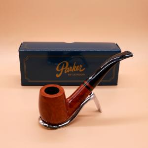 Parker Bruyere Bent Billiard Large Metal Filter Fishtail Pipe (PAR173)