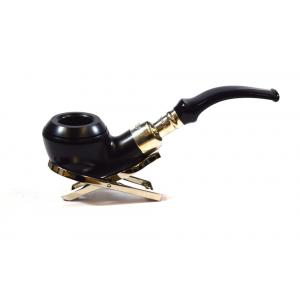 Peterson Spigot Black Ebony 999 Bent Fishtail Pipe (PE1491)