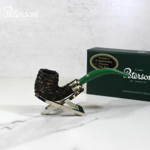 Peterson 2022 St. Patricks Day 65 Sandblast Nickel Mounted Fishtail Pipe (PE1777)