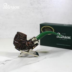 Peterson 2022 St. Patricks Day X220 Sandblast Nickel Mounted Fishtail Pipe (PE1778)