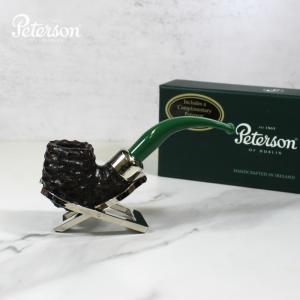 Peterson 2022 St. Patricks Day 221 Sandblast Nickel Mounted Fishtail Pipe (PE1786)