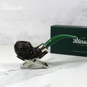 Peterson 2022 St. Patricks Day 999 Sandblast Nickel Mounted Fishtail Pipe (PE1802)