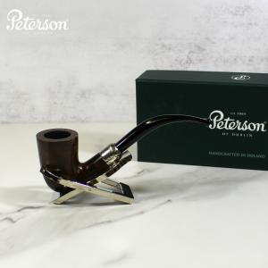 Peterson Irish Made Army 128 Nickel Mounted Fishtail Pipe (PE1845)