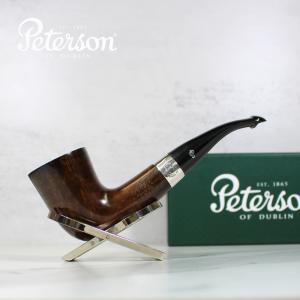 Peterson Sherlock Holmes MyCroft Smooth Silver Mounted P Lip Pipe (PE1918)