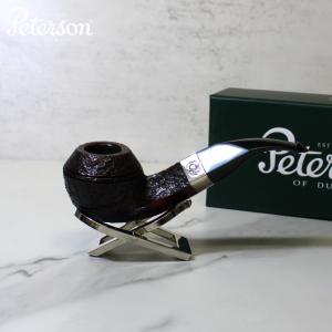 Peterson Sherlock Holmes Squire Sandblasted Silver Mounted P Lip Pipe (PE2092)