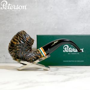 Peterson 2023 St. Patricks Day XL12 Rustic Nickel Mounted Fishtail Pipe (PE2228)