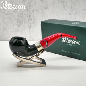 Peterson Dracula 999 Smooth Ebony Nickel Mounted Fishtail Pipe (PE2296)