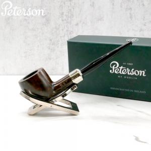 Peterson Irish Made Army 608 Nickel Mounted Fishtail Pipe (PE2327)