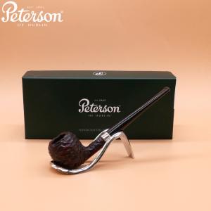Peterson Junior Acorn Rusticated Nickel Mounted Fishtail Pipe (PE2651)