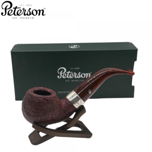 Peterson Irish Harp 03 Smooth Silver Mounted Fishtail Pipe (PE2687)