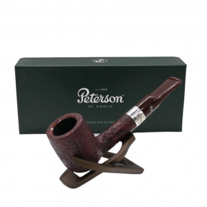 Peterson Irish Harp 53 Sandblast Silver Mounted Fishtail Pipe (PE2709)