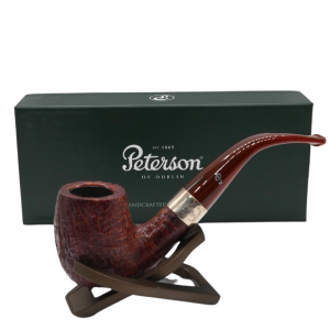 Peterson Irish Harp 69 Sandblast Silver Mounted Fishtail Pipe (PE2725)