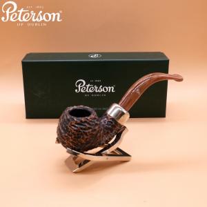 Peterson Derry Rustic 03 Nickel Mounted 9mm Filter Fishtail Pipe (PE2805)