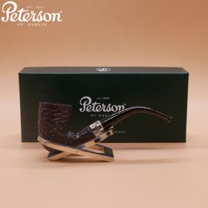 Peterson Donegal Rocky 128 Nickel Mounted Bent Fishtail Pipe (PE2856)