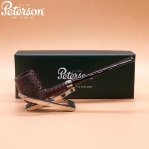 Peterson Billiard Rustic Nickel Mounted Fishtail Pipe (PE2863)