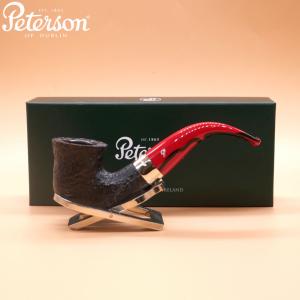 Peterson Dracula 05 Sandblasted Ebony Nickel Mounted Fishtail Pipe (PE2877)
