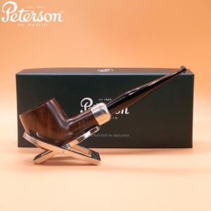 Peterson Irish Made Army 606 Nickel Mounted Fishtail Pipe (PE2924)