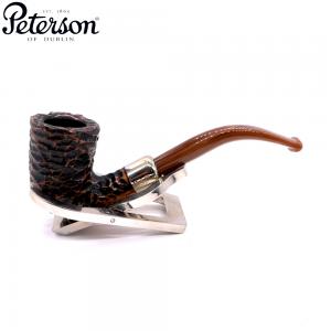 Peterson Derry Rustic 128 Nickel Mounted Fishtail Pipe (PE2958)