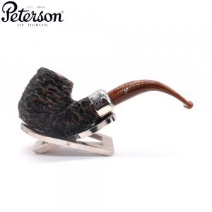 Peterson Derry Rustic 304 Nickel Mounted 9mm Filter Fishtail Pipe (PE2962)