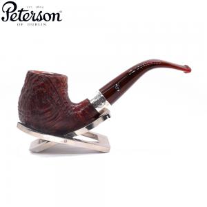 Peterson Irish Harp 68 Sandblasted Silver Mounted 9mm Filter Fishtail Pipe (PE2966)