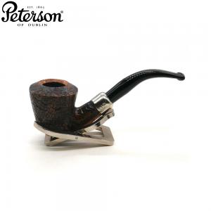 Peterson Arklow B10 Sandblast Silver Mounted Fishtail Pipe (PE2971)
