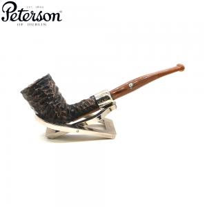 Peterson Derry Rustic 124 Nickel Mounted Fishtail Pipe (PE2975)