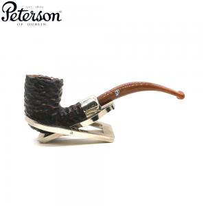Peterson Derry Rustic 128 Nickel Mounted Fishtail Pipe (PE2976)