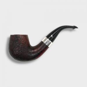 Peterson Sherlock Holmes Professor Sandblasted Silver Mounted P Lip Pipe (PE3040)