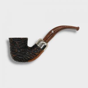 Peterson Derry Rustic 05 Nickel Mounted 9mm Filter Fishtail Pipe (PE3043)